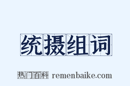 统摄组词是什么意思的图片